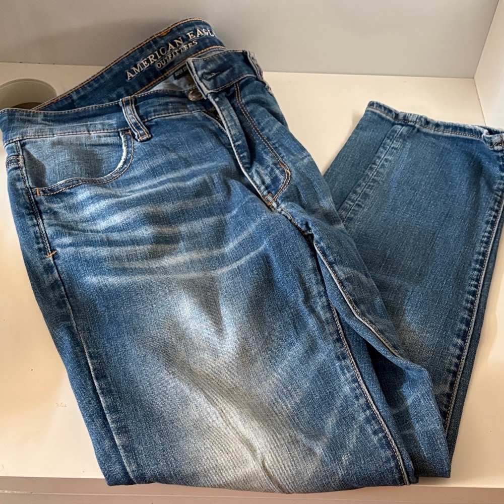 American Eagle Outfitters Men’s Medium Blue Slim Straight Jeans